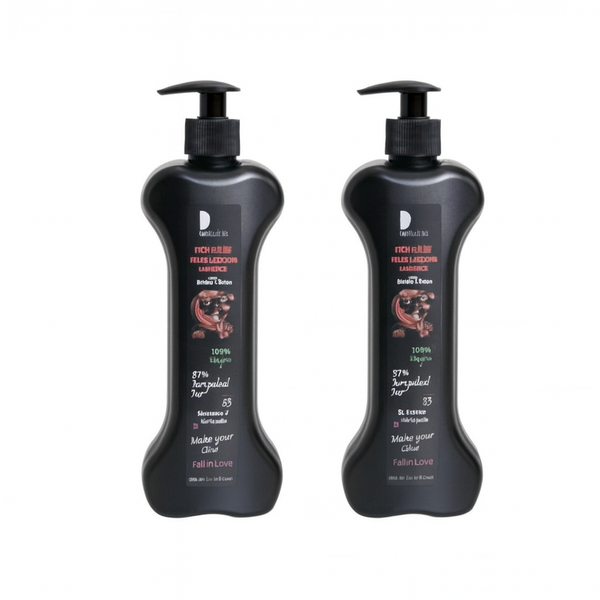 1+1 SchwartzPet Šampūnas Šunims nuo Blusų ir Erkių ir Kitų Parazitų, Mažininantis Niežėjimą, 500 ml